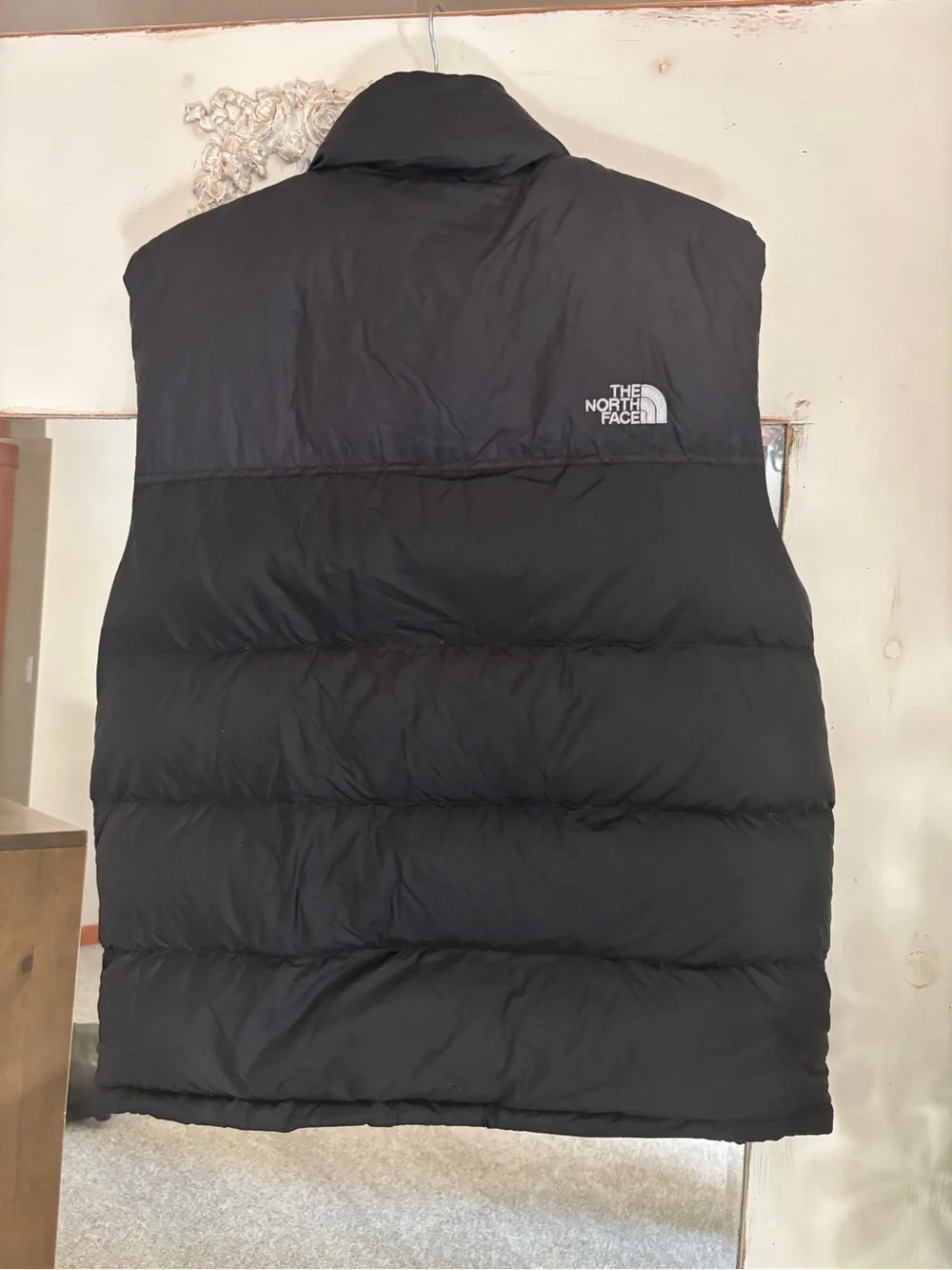 The North Face 1996 Retro Nuptse 700 Fill Down Puffer Vest Black - Size Large